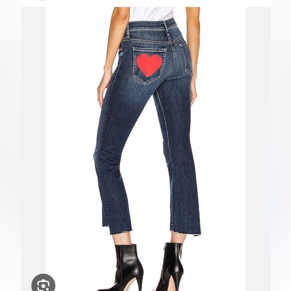 MOTHER Denim - MOTHER INSIDER CROP STEP FRAY IN LOVE ON THE EDGE Hi Rise Raw Hem distressed dnm